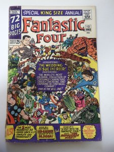 Fantastic Four Annual #3 (1965) GD/VG Condition 1 1/2 cumulative spine split