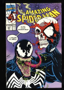 Amazing Spider-Man #347 FN/VF 7.0 Venom Killed Spider-Man Well!