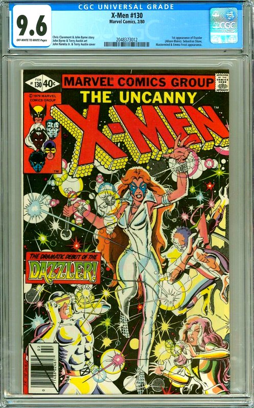 X-Men 130 CGC Graded 9.6 OW/W pages, 1st Dazzler