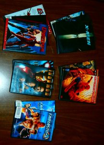 Fantastic Four I,II Iron Man I,II Spider-Man I-III X-Men I-III Daredevil DVD set