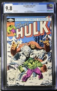 Incredible Hulk #272 1982 Marvel Comics CGC 9.8 White Pages 021