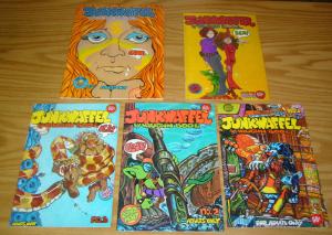 Junkwaffel #1-5 VF (1st) prints - vaughn bode - underground comix set lot 2 3 4