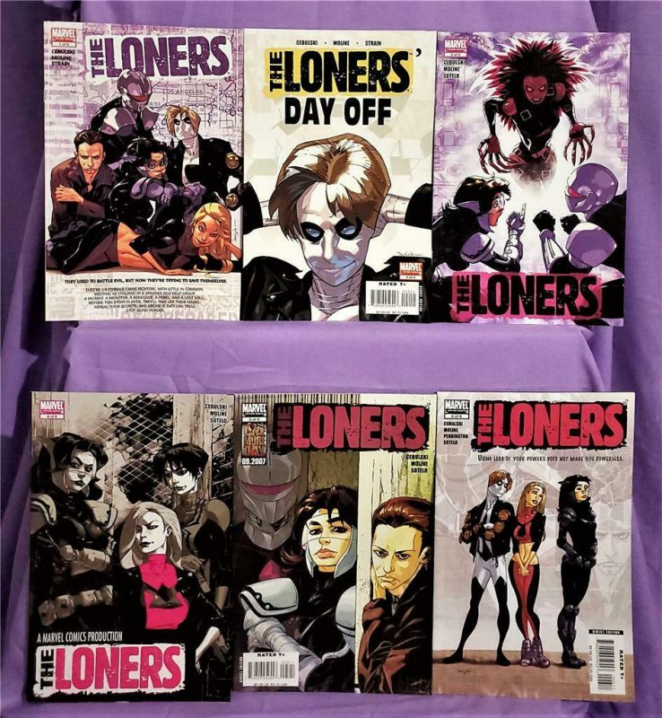 C. B. Cebulski THE LONERS #1 - 6 Karl Moline Spider-Woman (Marvel, 2007)!