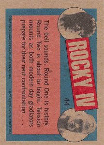 1985 Topps Rocky IV #44 Time Out! > Rocky Balboa > Ivan Drago