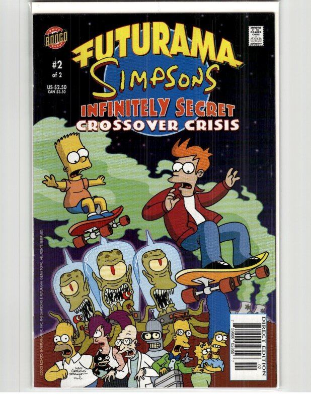Futurama - Simpsons Infinitely Secret Crossover Crisis #2 (2002) Futurama