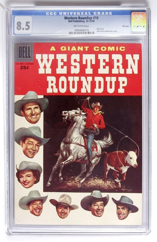 Western Roundup #16 (1956) CGC 8.5 VF+