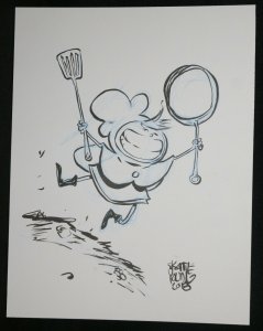 Kid Chef Drawing - 2018 Signed art by Skottie Young 