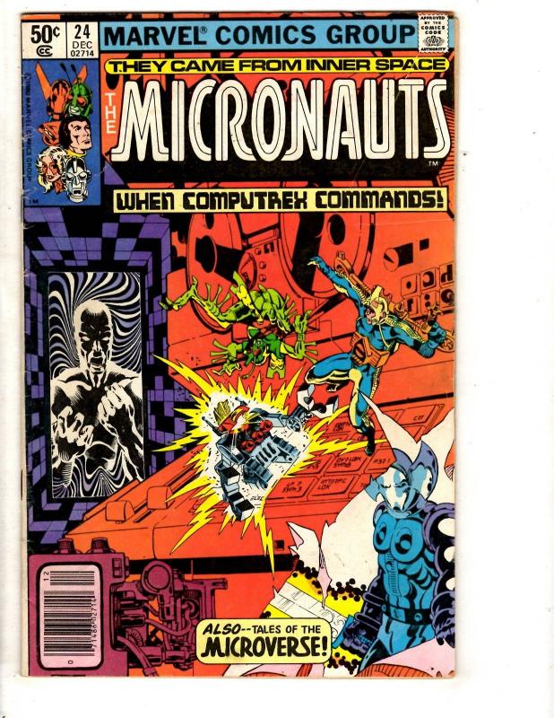 Lot Of 7 Micronauts Marvel Comic Books # 24 25 26 27 28 29 30 Inner Space RJ6