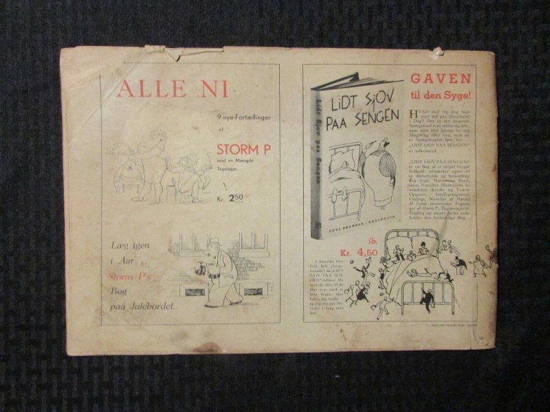1937 STORM PETERSEN ALBUM by Robert Storm Petersen SC GD 2.0 Cartoons 13.5x9.5