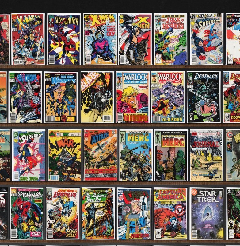 Huge Lot 150+ Comics with Star Trek, Deathlok, War, Darkhawk, The 'Nam &...