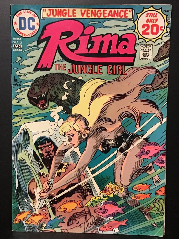 Rima, the Jungle Girl #5 (1975) VG 4.0 Joe Kubert cover