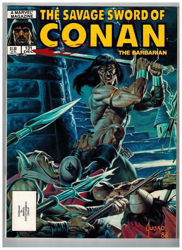 The Savage Sword Of Conan The Barbarian # 131 NM Marvel Magazine Sonja Kull S76