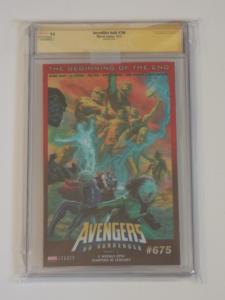 Incredible Hulk #709 CGC SS 9.8; 3D lenticular homage!! Greg Land signed!!!