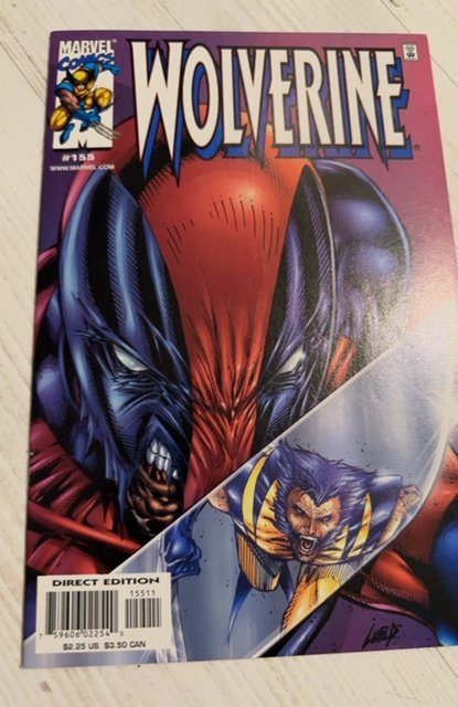 Wolverine #155, Liefeld Homage Incredible Hulk 340 cover