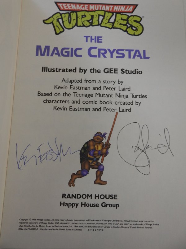 Teenage Mutant Ninja Turtles: The Magic Crystal VF+ Condition! Signed no cert
