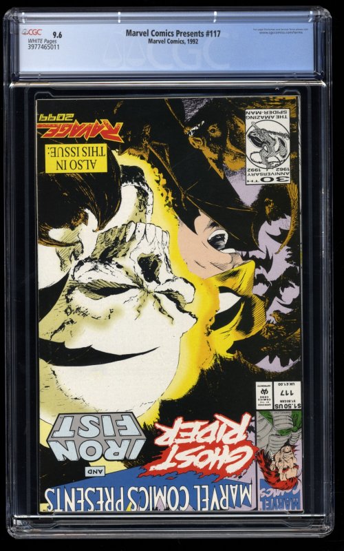 Marvel Comics Presents #117 CGC NM+ 9.6 White Pages Wolverine Venom!
