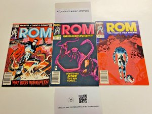 3 Marvel Comic Books ROM Spaceknight #46 47 48 44 SM3