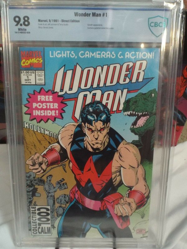 Wonder Man #1 - CBCS 9.8 - NM/MINT - White Pages - Marvel 1991