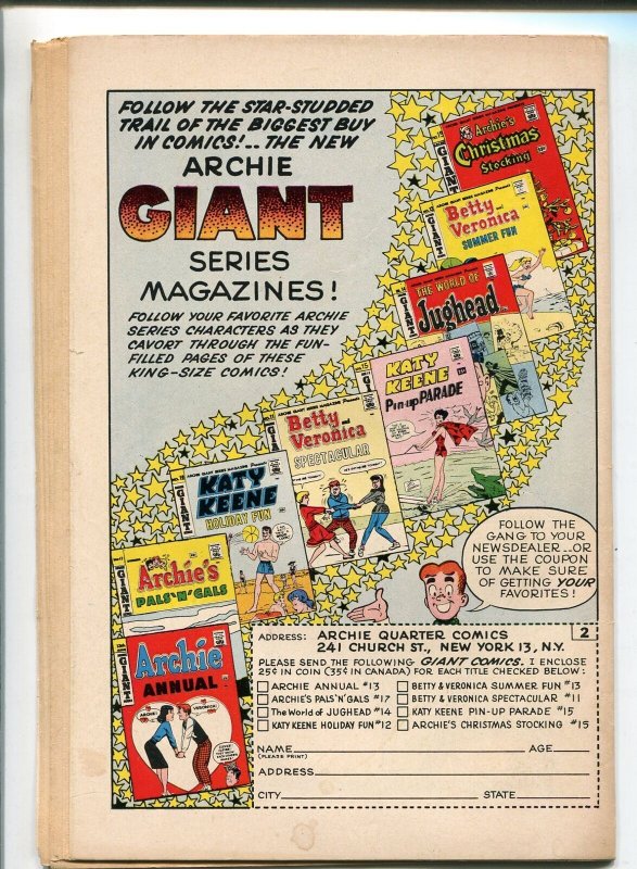 ARCHIE'S MAD HOUSE #16 1961-MLJ/ARCHIE-HORROR ISSUE-DRACULA-WOLFMAN-vg