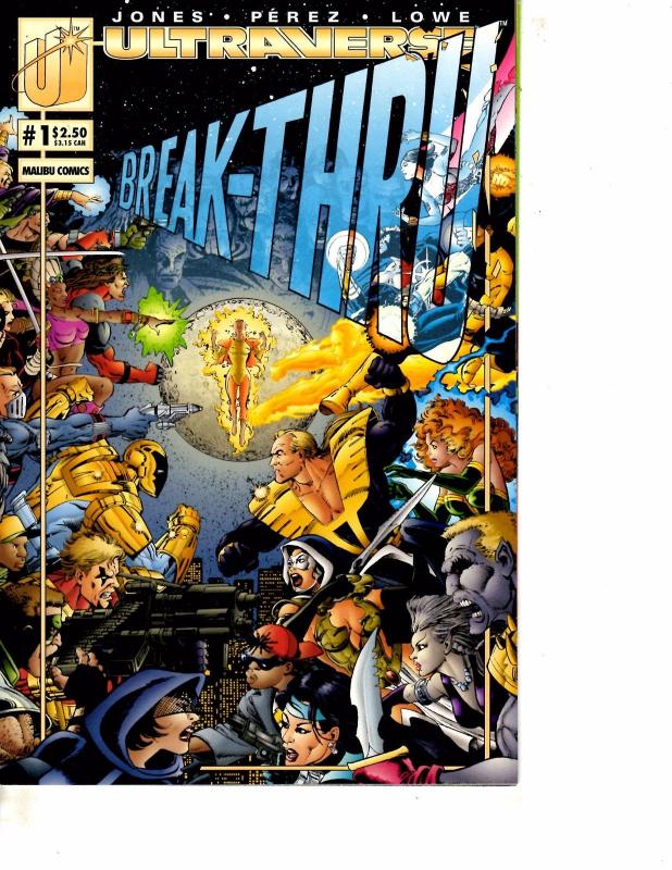 Lot Of 2 Comic Books Ultraverse Break-Thru #1 2  MS20