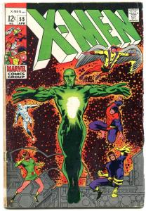 X-MEN #55 comic book 1969-BARRY SMITH MARVEL COMICS-VINCE COLLETTA  vg-