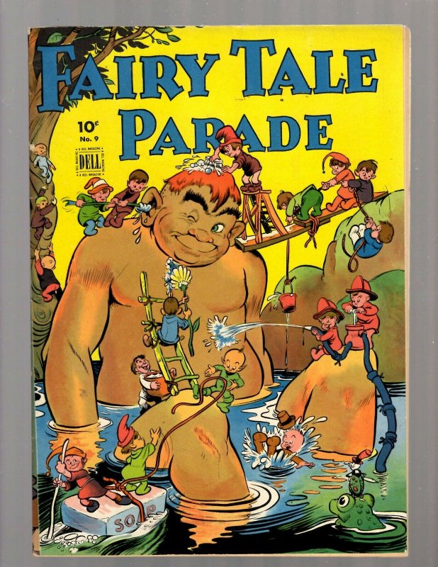 Fairy Tale Parade # 9 VF- Dell Golden Age Comic Book Giants Walt Kelly 1943 JK7