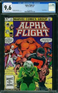 Alpha Flight #2 (1983) CGC 9.6 NM+