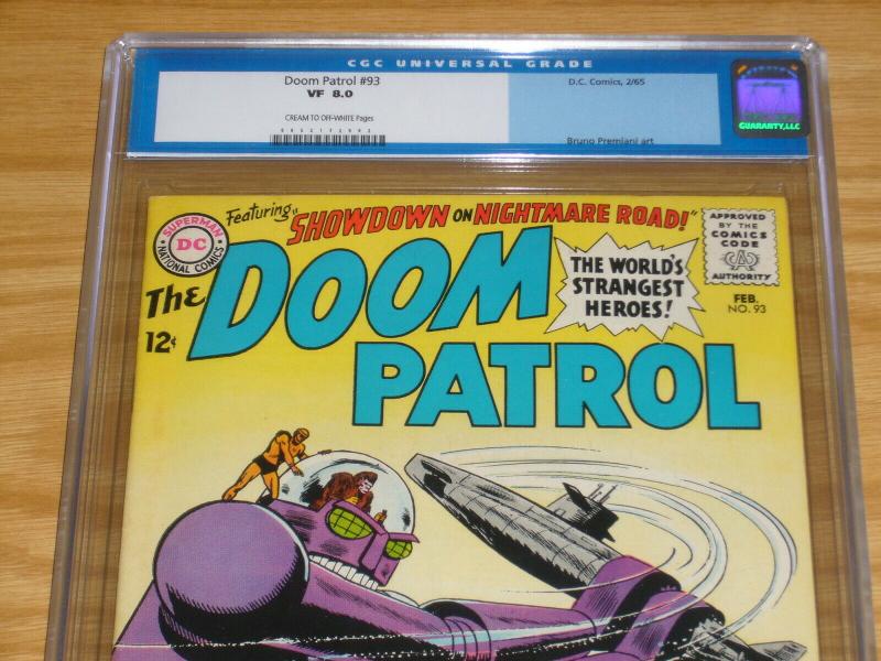 Doom Patrol #93 CGC 8.0 silver age dc comics - brotherhood of evil 1965