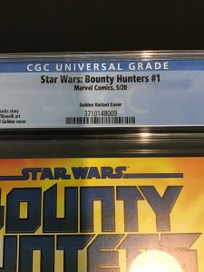 STAR WARS BOUNTY HUNTERS #1 1:25 MICHAEL GOLDEN VARIANT COVER CGC READY