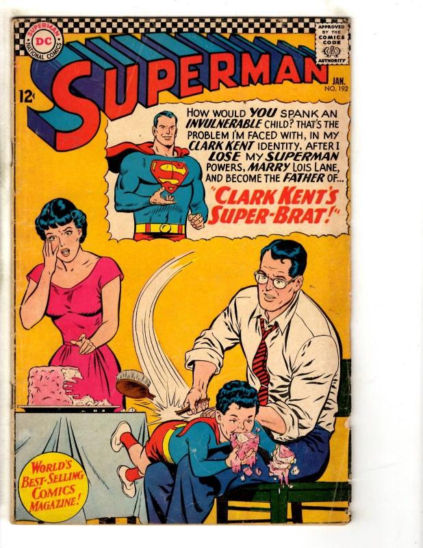 Superman # 192 VG DC Comic Book Wonder Woman Batman Flash Arrow Atom JG9