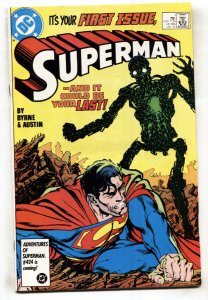 Superman #1--DC--comic book --1st Modern Metallo--1987