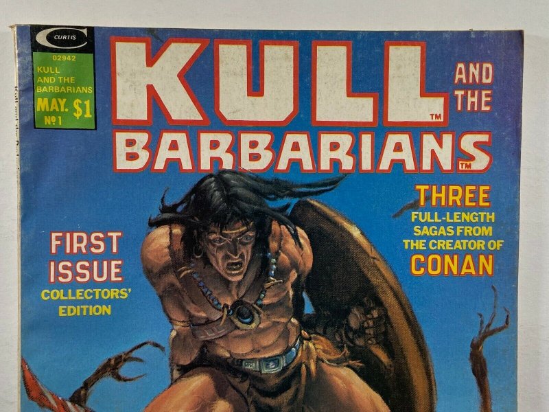 Kull and The Barbarians #1 & #2 1975 Marvel Magazine