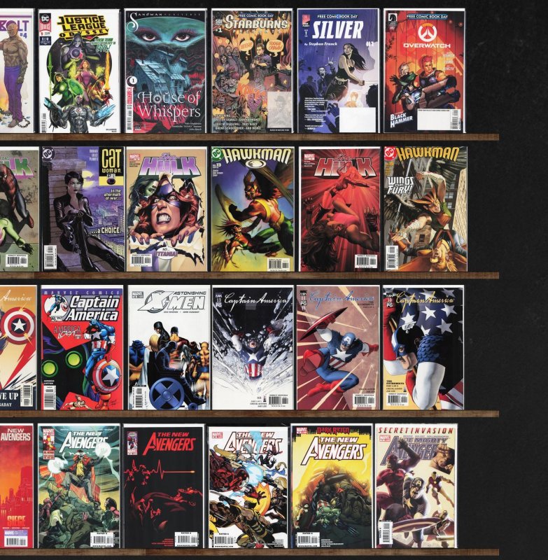 Huge Lot 140+ Comics with The Mighty Avengers, Captain America & More!