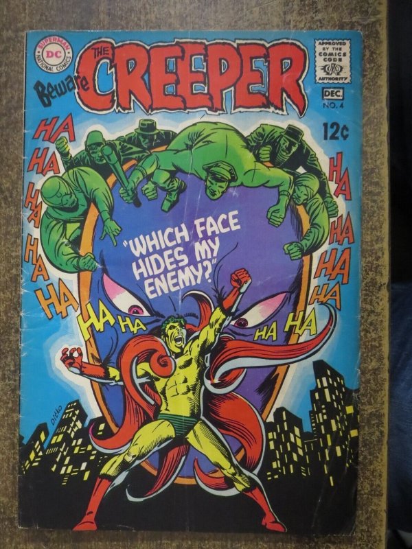 CREEPER 4 GOOD December 1968  Steve Ditko  Silver Age DC Comic Book 