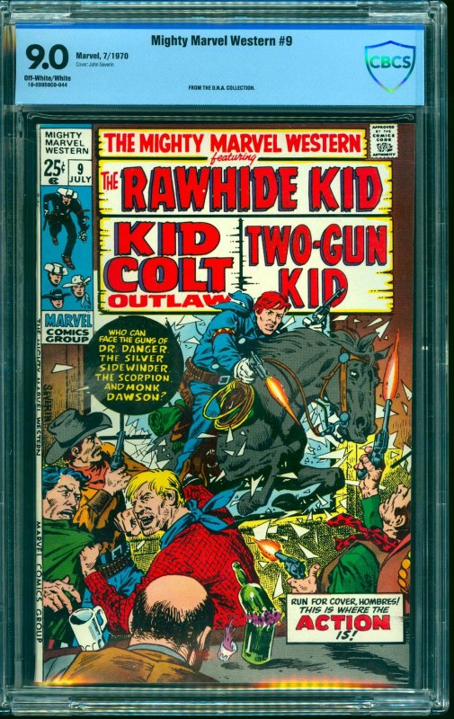 Mighty Marvel Western #9 CBCS VF/NM 9.0 Off White to White