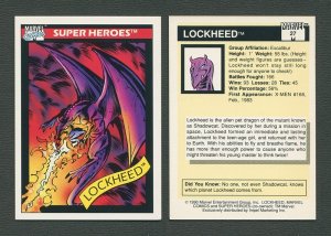 1990 Marvel Comics Card  #27  (Lockheed)   NM+