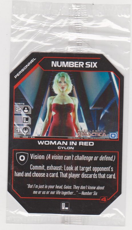 2006 Battlestar Galactica Collectible Card  Game Promo