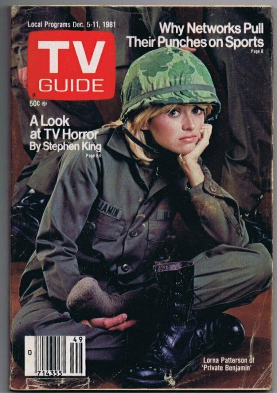 ORIGINAL Vintage December 5 1981 TV Guide No Label Private Benjamin L Patterson