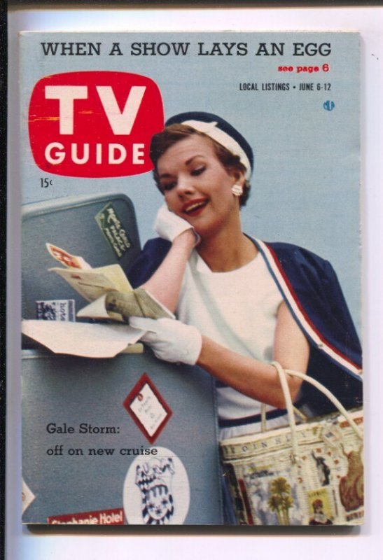 MAG: TV Guide 6/6/1959-Gale Storm cover-Eastern Illinois-No label-news stand ...