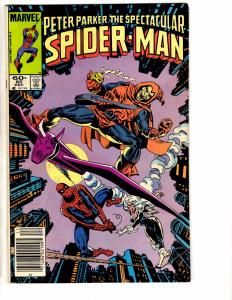 Spectacular Spider-Man # 85 FN Marvel Comic Book Punisher Black Cat Rhino BD1