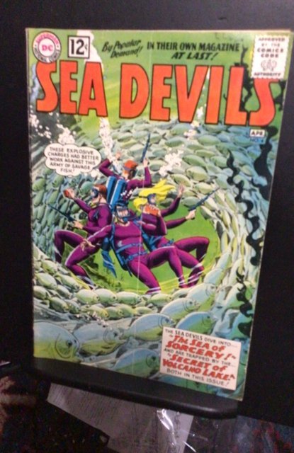 Sea Devils #4 (1962) See of sorcery! Scuba diving key 4th issue! FN Boca CERT!