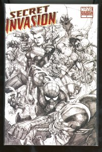 Secret Invasion #7 Sketch Cover (2008) Secret Invasion