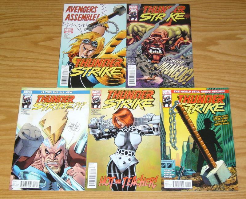 Thunderstrike v2 #1-5 VF/NM complete series TOM DEFALCO ron frenz marvel thor?