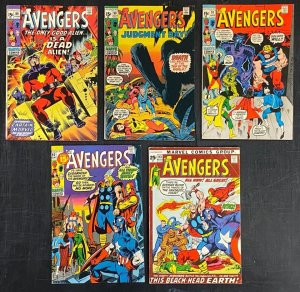 Avengers (1963) #'s 89 90 91 92 93 94 95 96 97 Kree/Skrull War Complete VG/FN