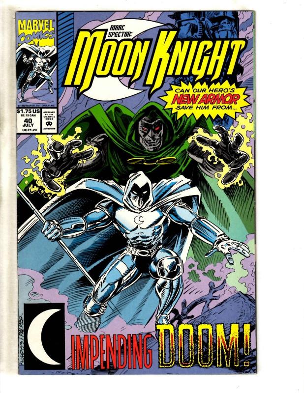 Lot Of 10 Moon Knight Marvel Comic Books # 31 32 33 34 35 36 37 38 39 40 CR41