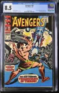 AVENGERS #39 CGC 8.5 HERCULES MAD THINKER BLACK WIDOW NICK FURY DON HECK 5006