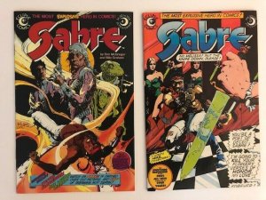 LOT of 11-Eclipse Comics SABRE #1-10 ,12 VERY FINE (A90)