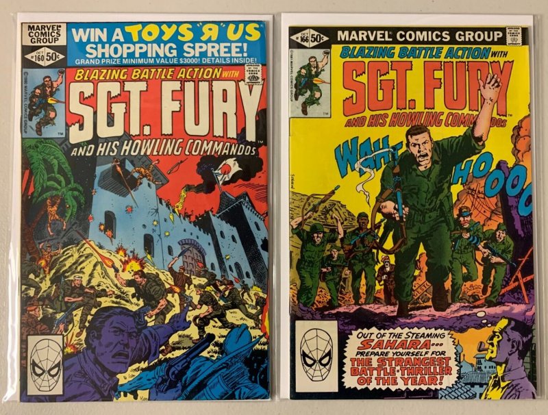 Sgt. Rock + Howling Commandos lot DC 14 diff 4.0 VG (1974-81)