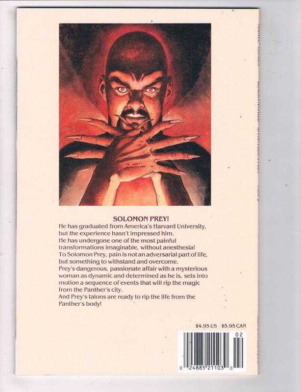 Black Panther Panther's Prey (1991 Marvel) #2 Comic Book Solomon HH4 AD38