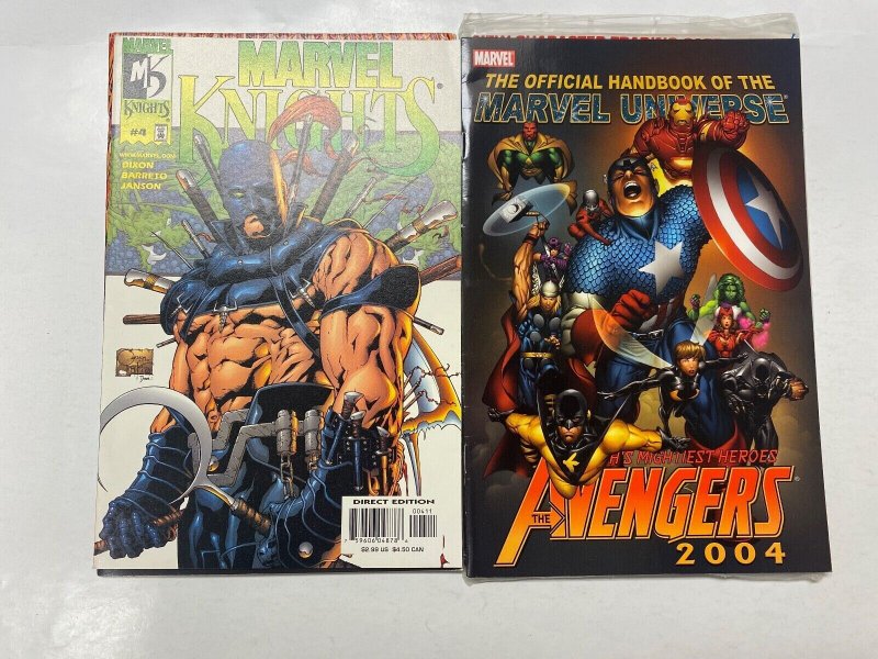 4 MARVEL comic books New Warriors #50 3 Marvel Knights #4 Avengers 2004 48 KM11